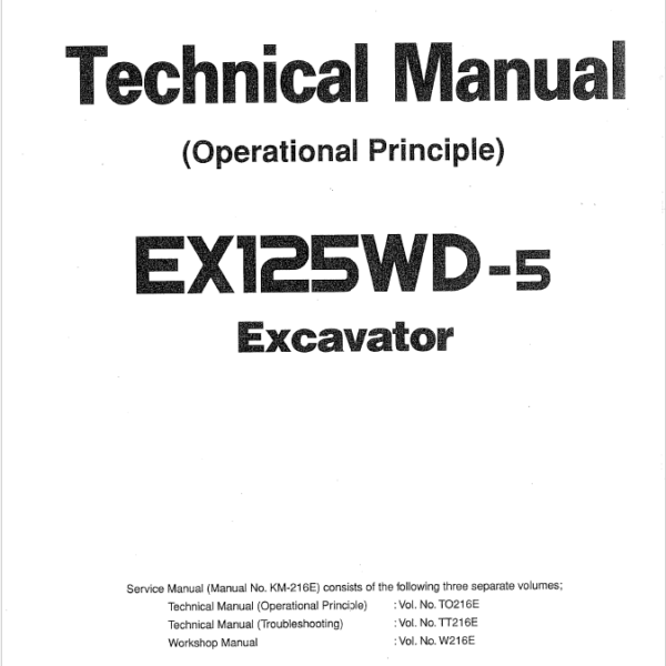 EX125WD-5 Technical manual (Operational Principle)