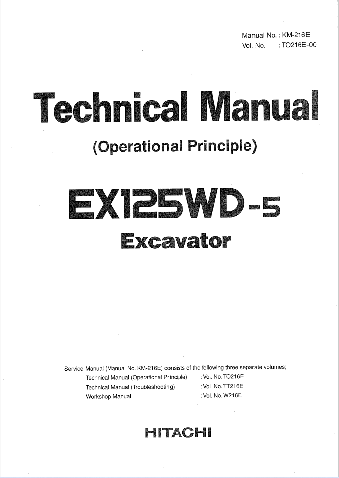 EX125WD-5 Technical manual (Operational Principle)