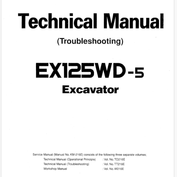 EX125WD-5 Technical manual (Troubleshooting)