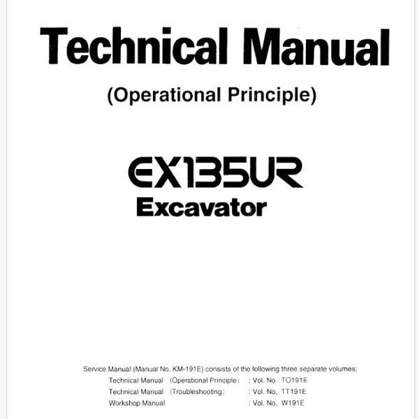 EX135UR Technical manual (Operational Principle)