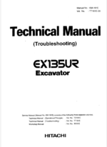 EX135UR Technical manual (Troubleshooting)