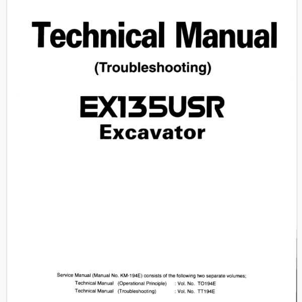EX135USR Technical manual (Troubleshooting)