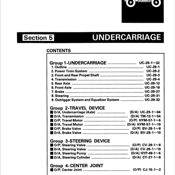 EX160WD Service Manual