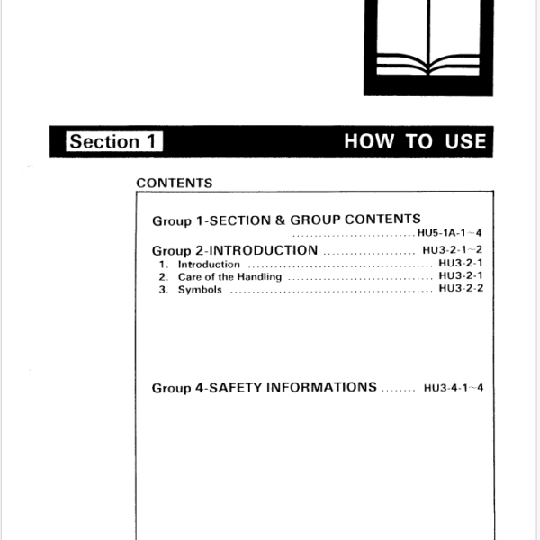 EX200 Service Manual