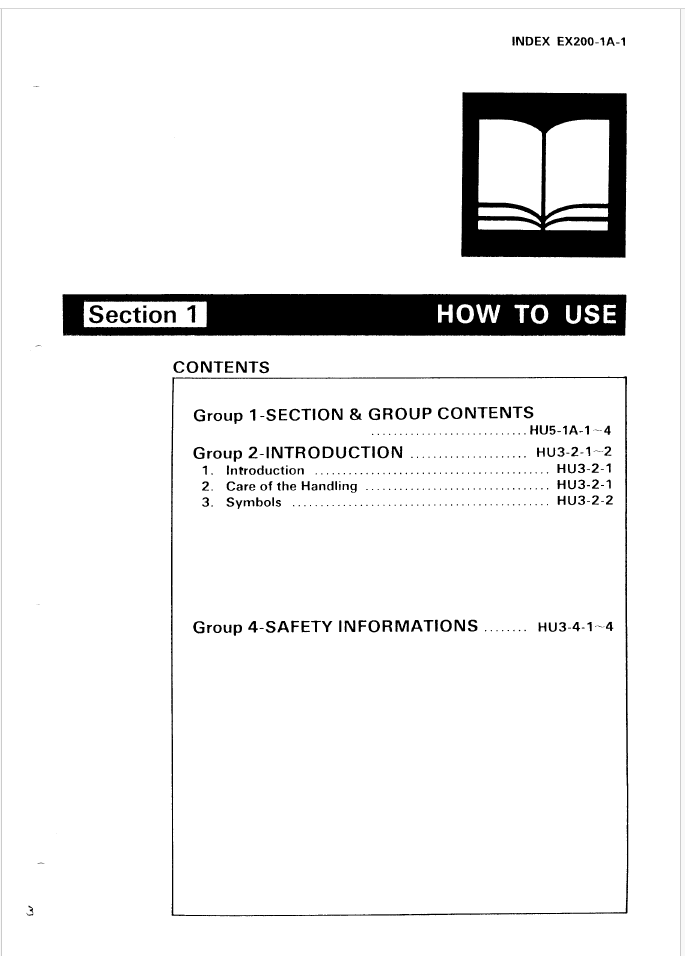 EX200 Service Manual