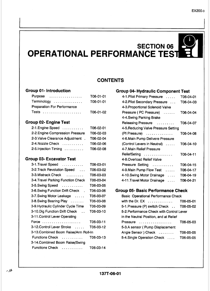 EX200-3 Technical manual