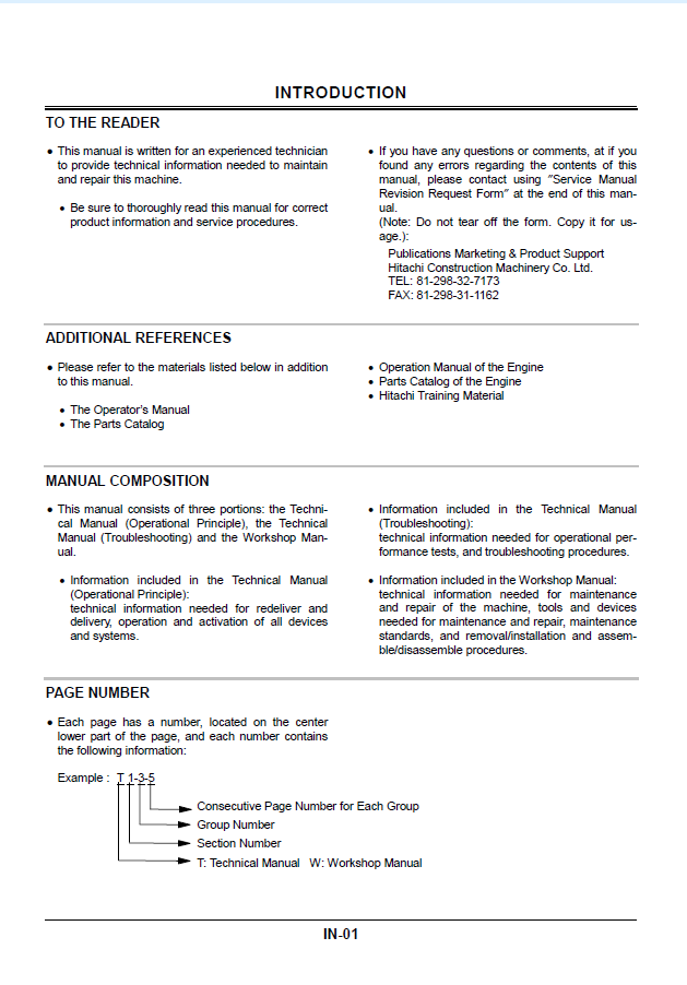 EX200-5,EX200LC-5,EX220-5,EX220LC-5,EX230LC-5,EX270-5,EX270LC-5 Technical manual (Operational Principle)