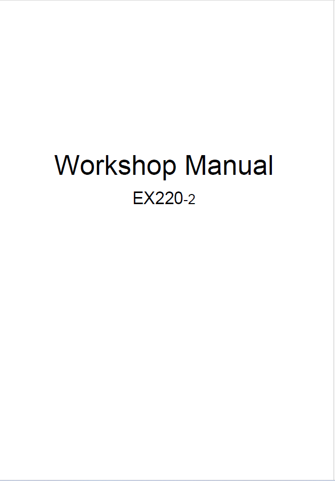 EX220-2 Service Manual