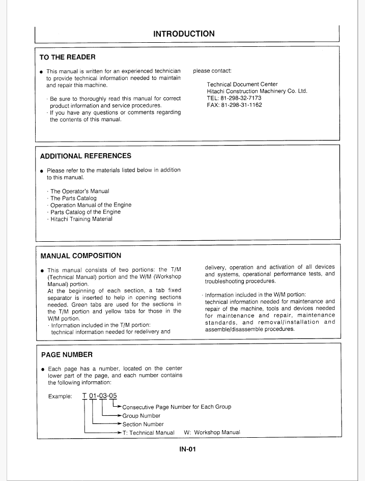 EX220-3 Workshop manual