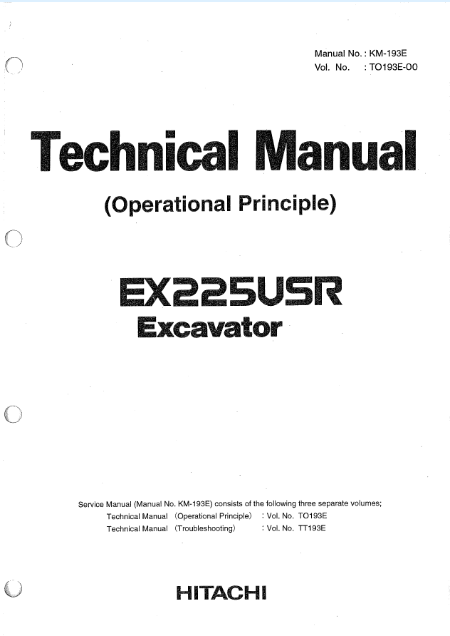 EX225USR Technical manual (Operational Principle)
