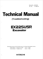 EX225USR Technical manual (Troubleshooting)