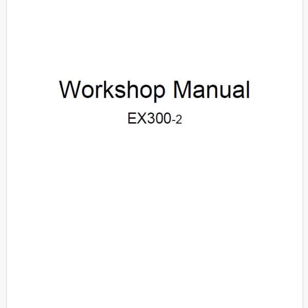 EX300-2 Service Manual