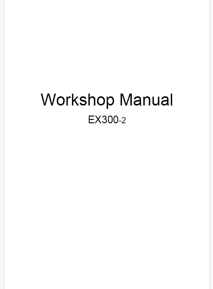 EX300-2 Service Manual