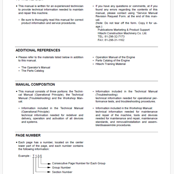 EX300-5,EX300LC-5,EX330LC-5,EX350H-5,EX350LCH-5,EX370-5,EX370HD-5 Technical manual (Troubleshooting)