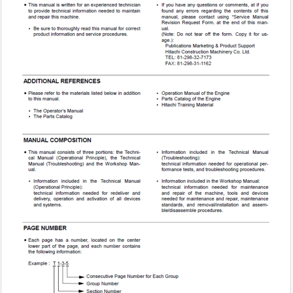 EX550-5,EX600H-5 Workshop manual