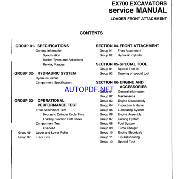 EX700 Service Manual