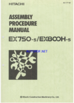 EX750-5,EX800H-5 PREVENTIVE MAINTENANCE PROGRAMKIT ASSEMBLY PROCEDRE MANUALKO-177-00