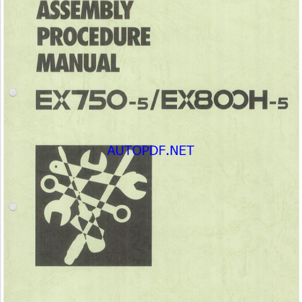 EX750-5,EX800H-5 PREVENTIVE MAINTENANCE PROGRAMKIT ASSEMBLY PROCEDRE MANUALKO-177-00