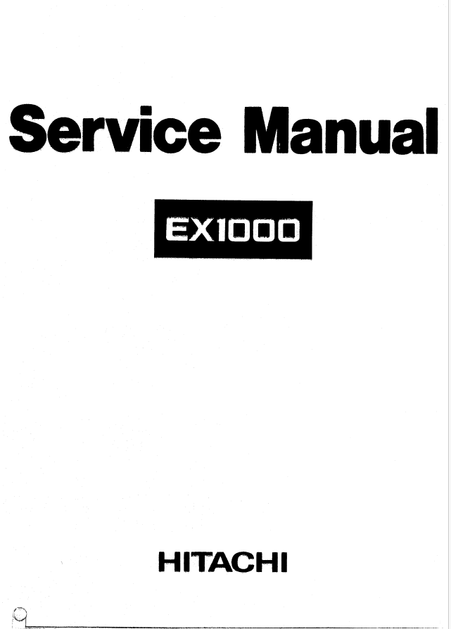 EX1000 Service Manual