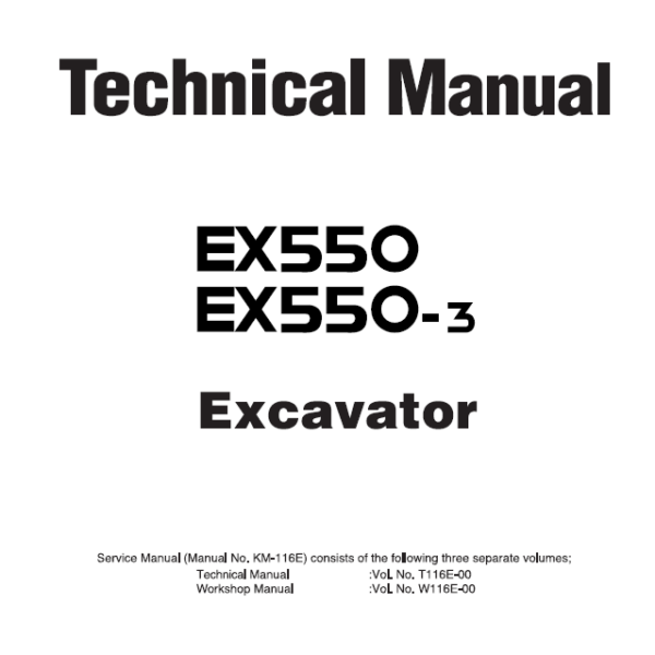 EX550,EX550-3 Technical manual