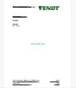 Fendt 210 KC, 270 KC Twister Operator's Manual (FEL1276940401)