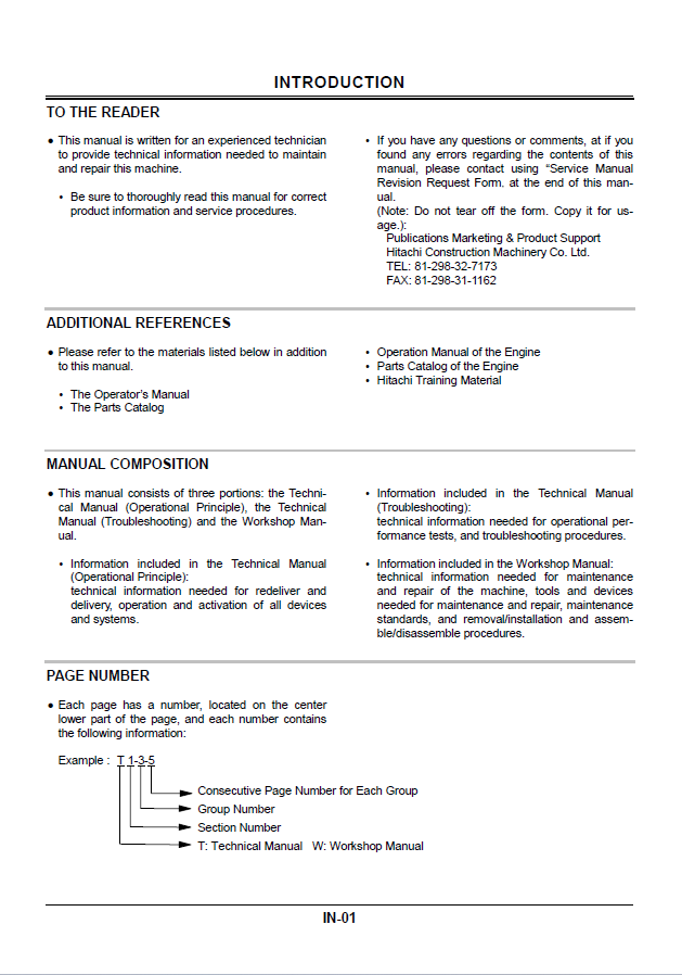 EX1100-3 Workshop manual