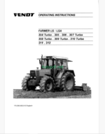 Fendt 304 Turbo, 305, 306, 307 Turbo, 308 Turbo, 309 Turbo, 310 Turbo, 311, 312 Farmer LS and LSA Operator's Manual
