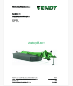 Fendt 310 FPK Slicer Operator's Manual (FEL1388450401)