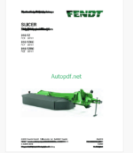Fendt 310 FZ, 310 FZKC, 310 FZRC Slicer Operator's Manual (FEL1282270401)