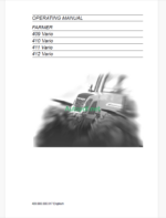 Fendt 409, 410, 411, 412 Vario Farmer Operator's Manual