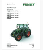 Fendt 512, 513, 514, 516 Vario S4 Profi - ProfiPlus Operator's Manual (72618512A)