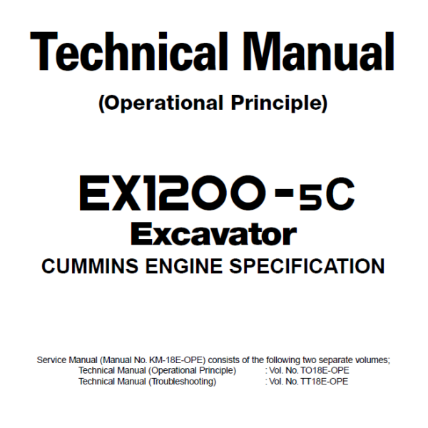 EX1200-5C CUMMINS ENGINE Technical manual (Operational Principle)