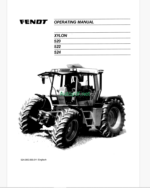 Fendt 520, 522, 524 Xylon Tractor Operator's Manual