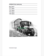 Fendt 711, 712, 714, 716 Vario Favorit Tractor Operator's Manual