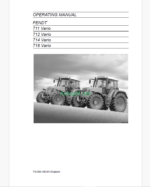 Fendt 711, 712, 714, 716 Vario Tractor Operating and User Manual