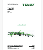 Fendt 901 T Twister Operator's Manual (FEL1549440401)