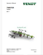 Fendt 901 T Twister Tedder Operator's Manual