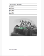 Fendt 916, 920, 924, 926 Vario Favorit Tractor Operator's Manual