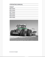 Fendt 922, 924, 927, 930, 933, 936 Vario Tractor Operator's Manual
