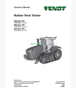 Fendt 938, 940, 943 Vario MT Rubber Track Tractor Operator's Manual