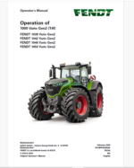 Fendt 1000, 1038, 1042, 1046, 1050 Vario Gen2 Tf4 Operation and Maintenance Manual