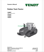 Fendt 1149MT, 1154MT, 1159MT, 1165MT Rubber Track Tractor Operator's Manual (ACW3842930)