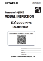 EX2000-7 Operator's Quick Visual Inspection (LOADER FRONT)