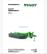 Fendt 3080 TL Slicer Operator's Manual (FEL1374550401)