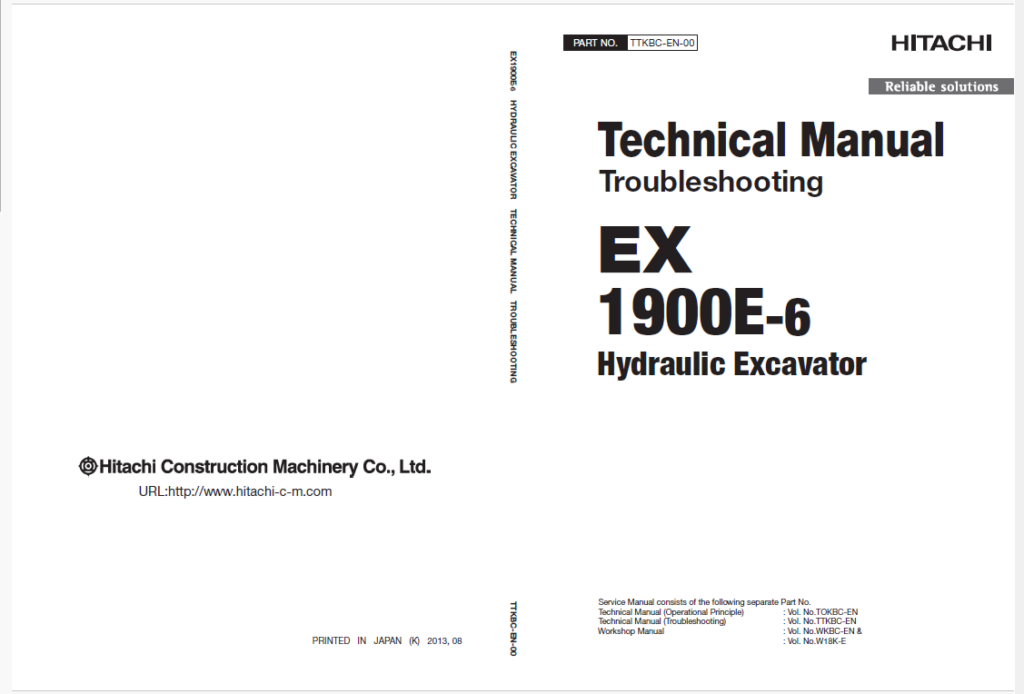 EX1900E-6 Technical Manual Troubleshooting