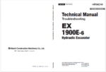 EX1900E-6 Technical Manual Troubleshooting