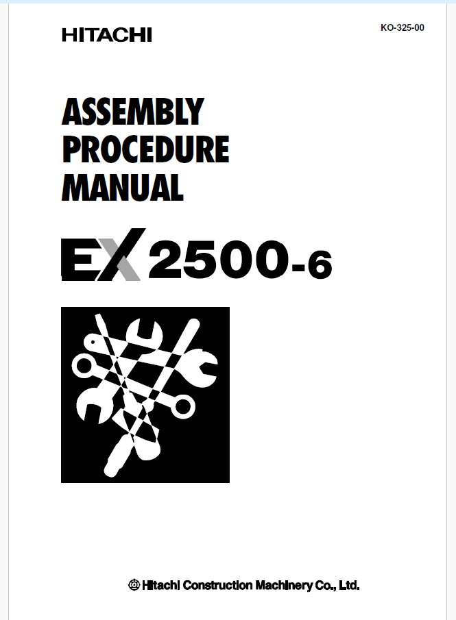 EX2500-6 ASSEMBLY PROCEDURE MANUAL