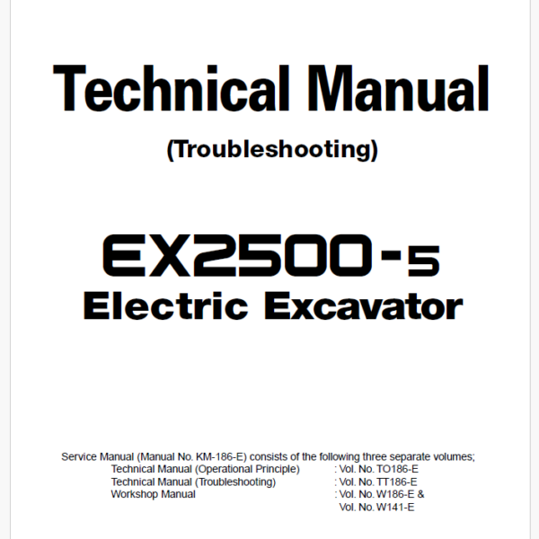 EX2500E-5 Technical manual (Troubleshooting)
