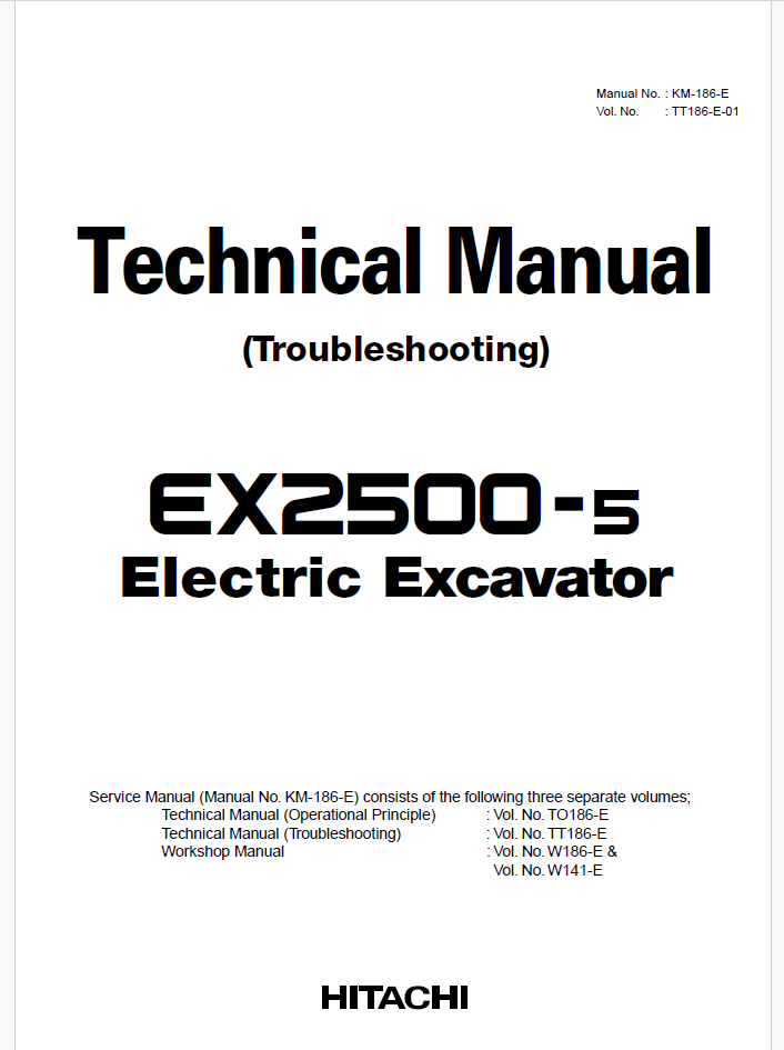 EX2500E-5 Technical manual (Troubleshooting)