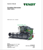 Fendt 5225 E Combine Harvester Operator's Manual (LA327432010)